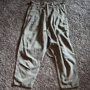Free People Olive..barrel Pants